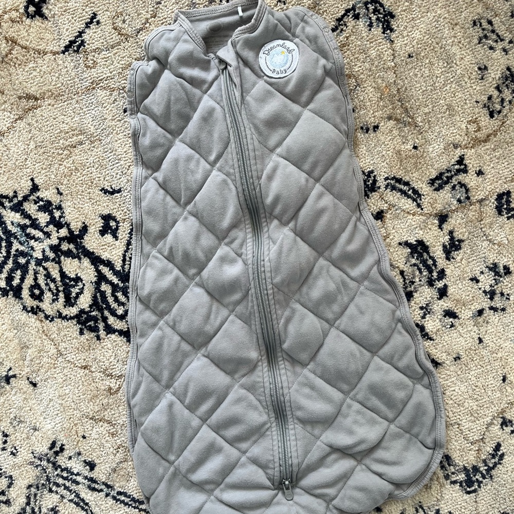 Dreamland Weighted Gray Quilted Baby Sleep Sack